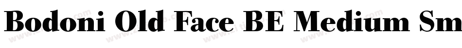 Bodoni Old Face BE Medium Small Caps & Oldstyle Figures字体转换